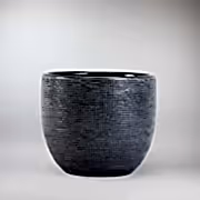 Silver blue planter -  Metallic Accents for Modern Gardens